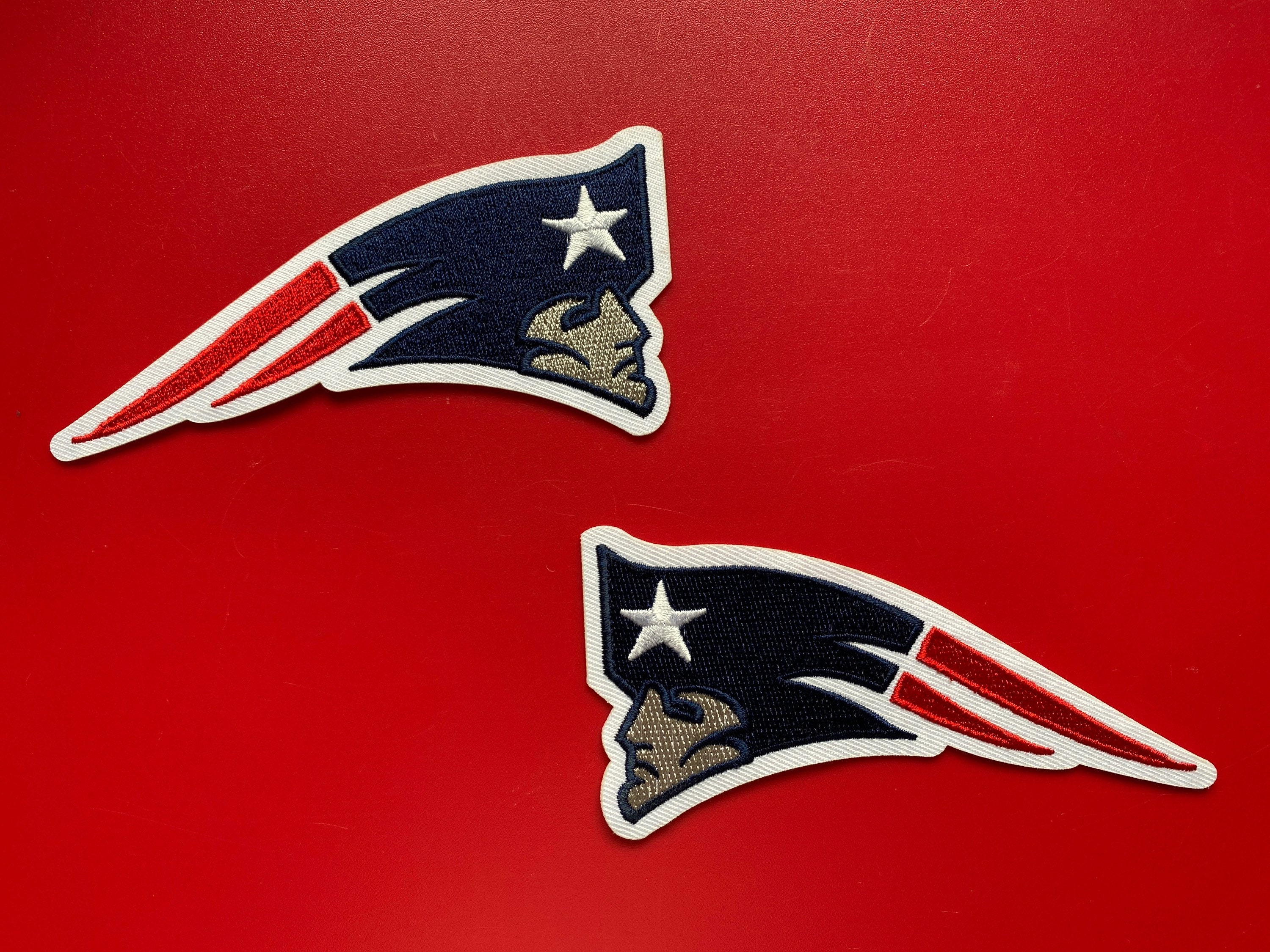 New England Patriots Iron On Jersey Logo Patch 4.5” x 2.25” Left and …