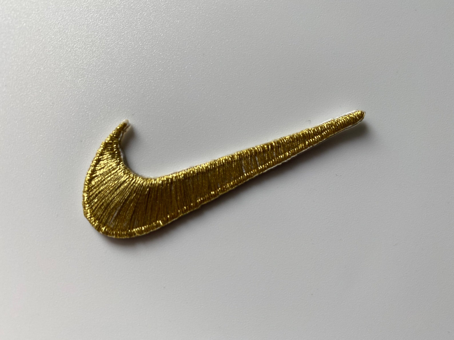 Nike Swoosh Logo High-Quality Embroidered Iron On Patch Gold | Etsy
