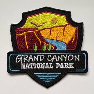 Grand Canyon National Park Iron On Patch 3 Inches Hook & Loop Option