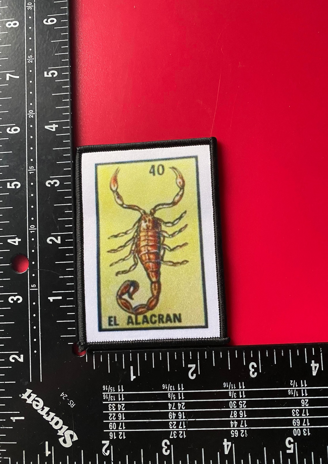 Alacran Loteria Mexican Game Iron on Scorpion Patch Parche De - Etsy