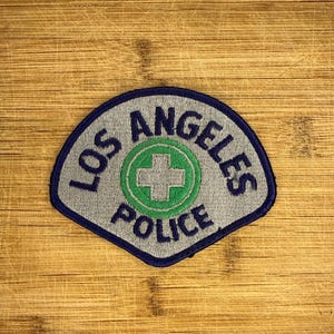 Los Angeles polismärke Vintage LAPD axelmärke Broderat brottsbekämpande samlarmärke Uniform