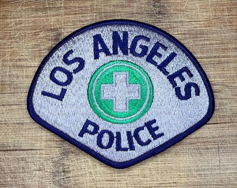 Los Angeles Police Patch Vintage LAPD Shoulder Patch Embroidered Law Enforcement Collectible Badge Style Uniform