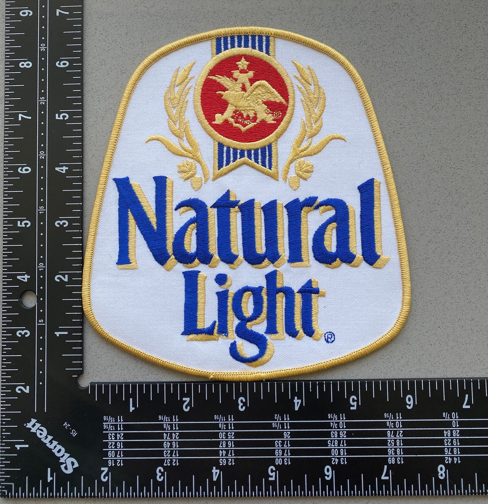 Vintage Natural Light Beer Vintage Logo Patch Anheuserbusch Etsy