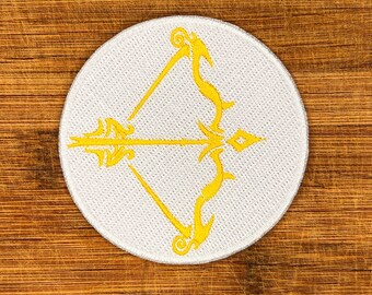 Embroidered Sagittarius Zodiac Patch | 3.5-Inch Iron-On Patch with Archer Design | Perfect for Jackets, Bags, and Gifts