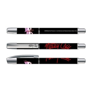 Mötley Crüe offizieller Tintenstift hochwertige Sammlermasken Logo-Design
