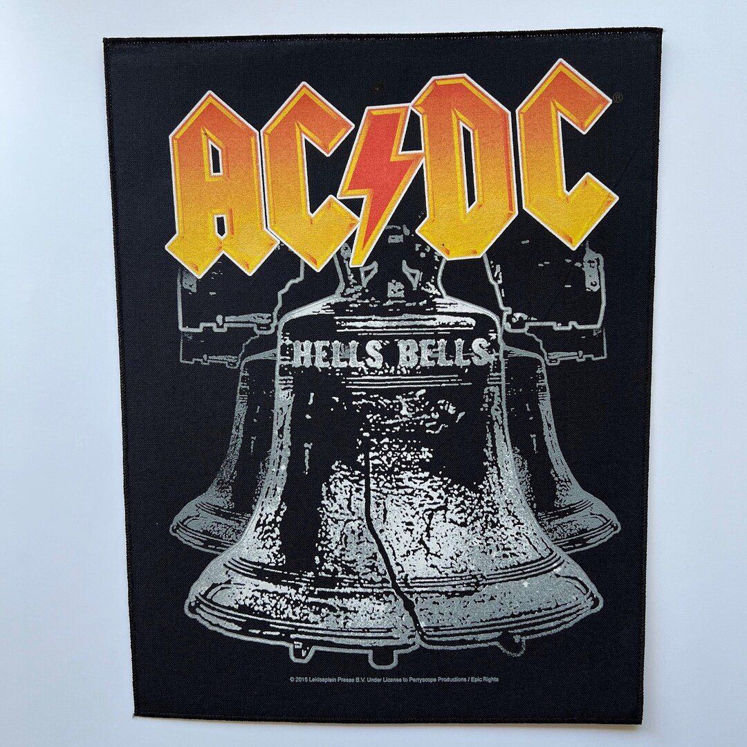 AC/DC Hells Bells Extra Large Back Patch 14x11 Inches Iconic Rock Merch ...
