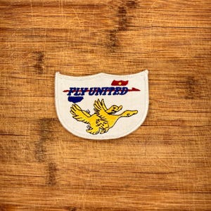 Vintage Fly United Patch 3.5 Inch Funny Mating Geese Adult Humor Novelty Collectible