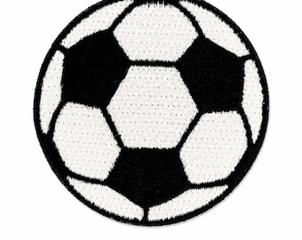 Soccer Ball Embroidered Patch - 2in Iron-On Durable Sports Badge for Jackets, Bags, Hats, and Crafts