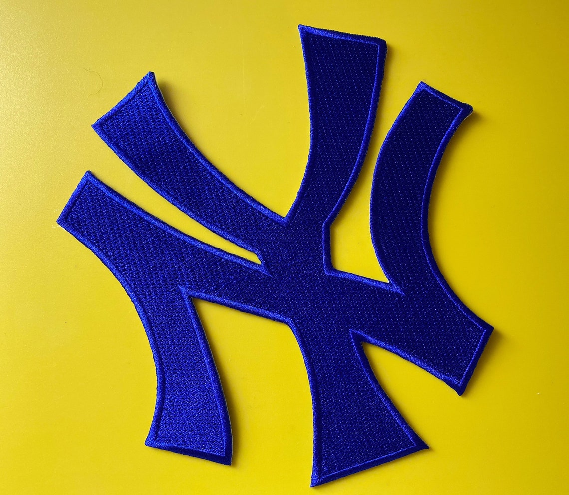 New York Yankees Iron On Jersey Logo Patch 7 x 6.5 Etsy