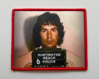 Rodney Alcala Mugshot Patch 3.25x2.25 inch True Crime Collectible