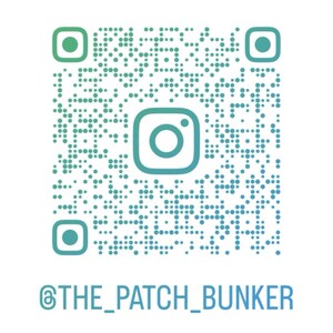 Instagram QR code for @the_patch_bunker—scan to see more patches and product updates.