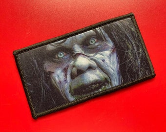 Halloween Horror Patch mit Dämon Succubus Witch Thema zum Aufbügeln 10 x 4 cm