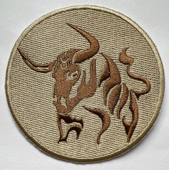 Taurus Astrology Sign Horoscope Iron On Patch 3.5 Inches