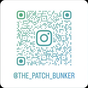 Instagram QR code for @the_patch_bunker—scan to see more patches and product updates.