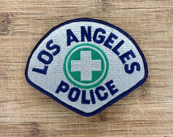 Los Angeles Police Patch Vintage LAPD Shoulder Patch Embroidered Law Enforcement Collectible Badge Style Uniform