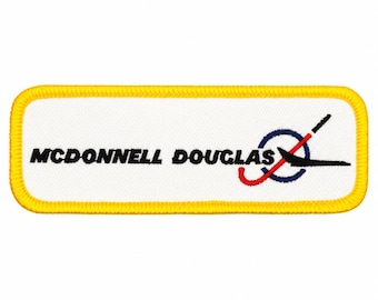 Vintage McDonnell Douglas Aviation Patch – Embroidered Aircraft Badge – 4.5x1.5in