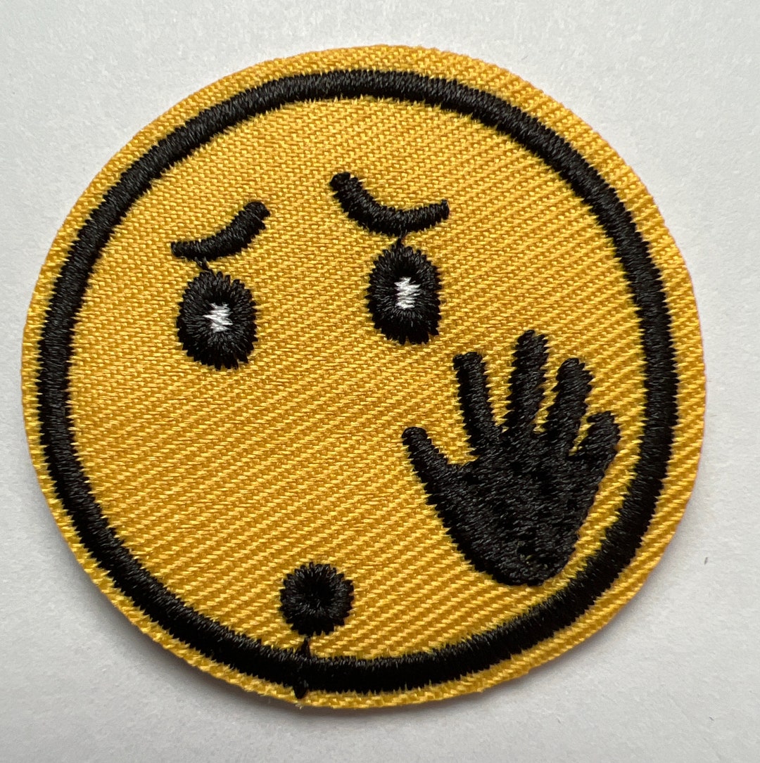 Face Slap FAFO Emoji Iron on Patch 1.75 Inches Etsy