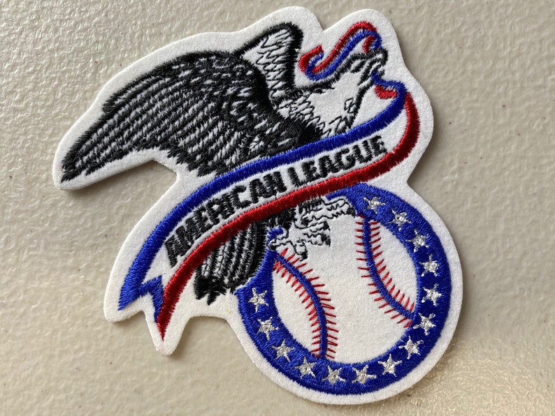 Versions American League Jersey Sleeve Logo Eagle Patch Three 3