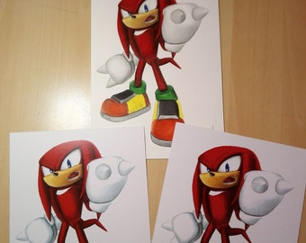 PRINT of Knuckles Drawing