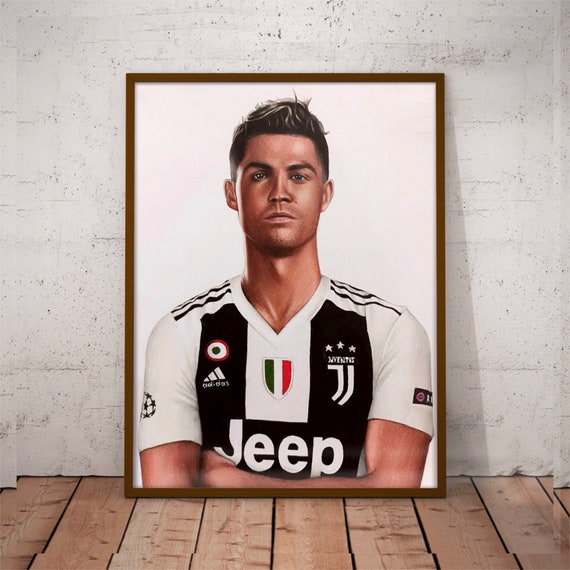 Print Of Ronaldo Drawing Juventus Etsy