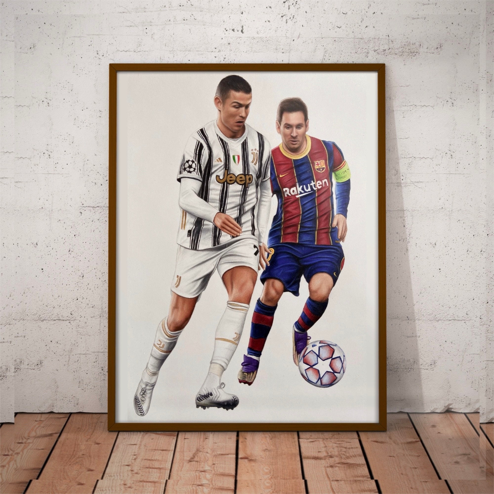 Ronaldo Vs Messi 21 Artwork Prints Etsy