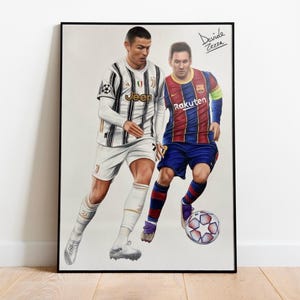 Ronaldo vs Messi (2021) Artwork Prints