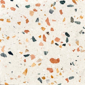 Levanzo Cream 16x16 Terrazzo Tile (4x4 size sample)