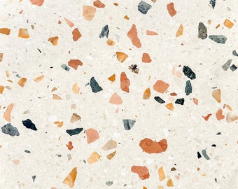 Levanzo Cream 16x16 Terrazzo Tile (4x4 size sample)