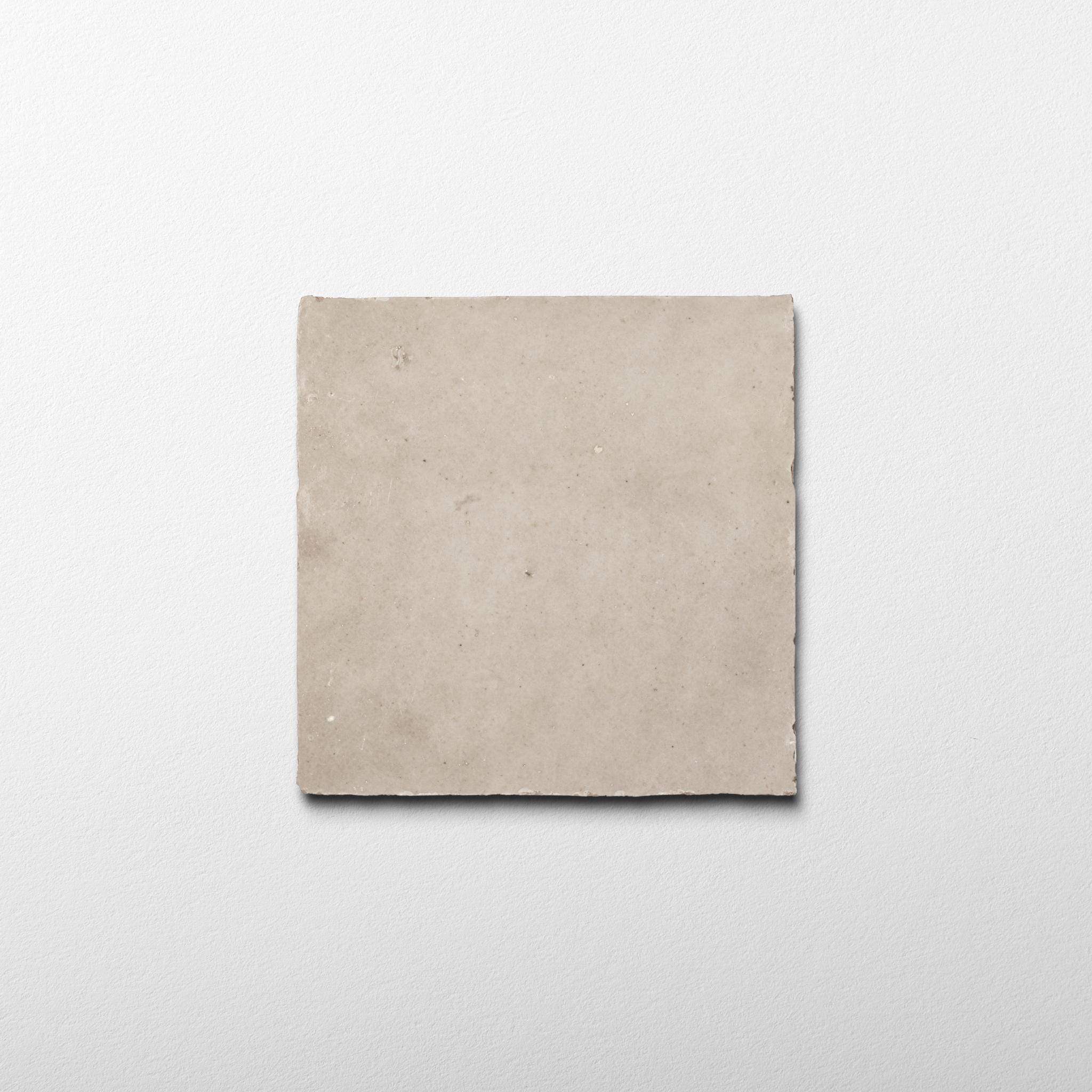 Handmade Moroccan Zellige 4x4 Ecru White Terracotta Tile - Sample Handmade Moroccan Zellige 4x4 Ecru White Terracotta Tile - Sample