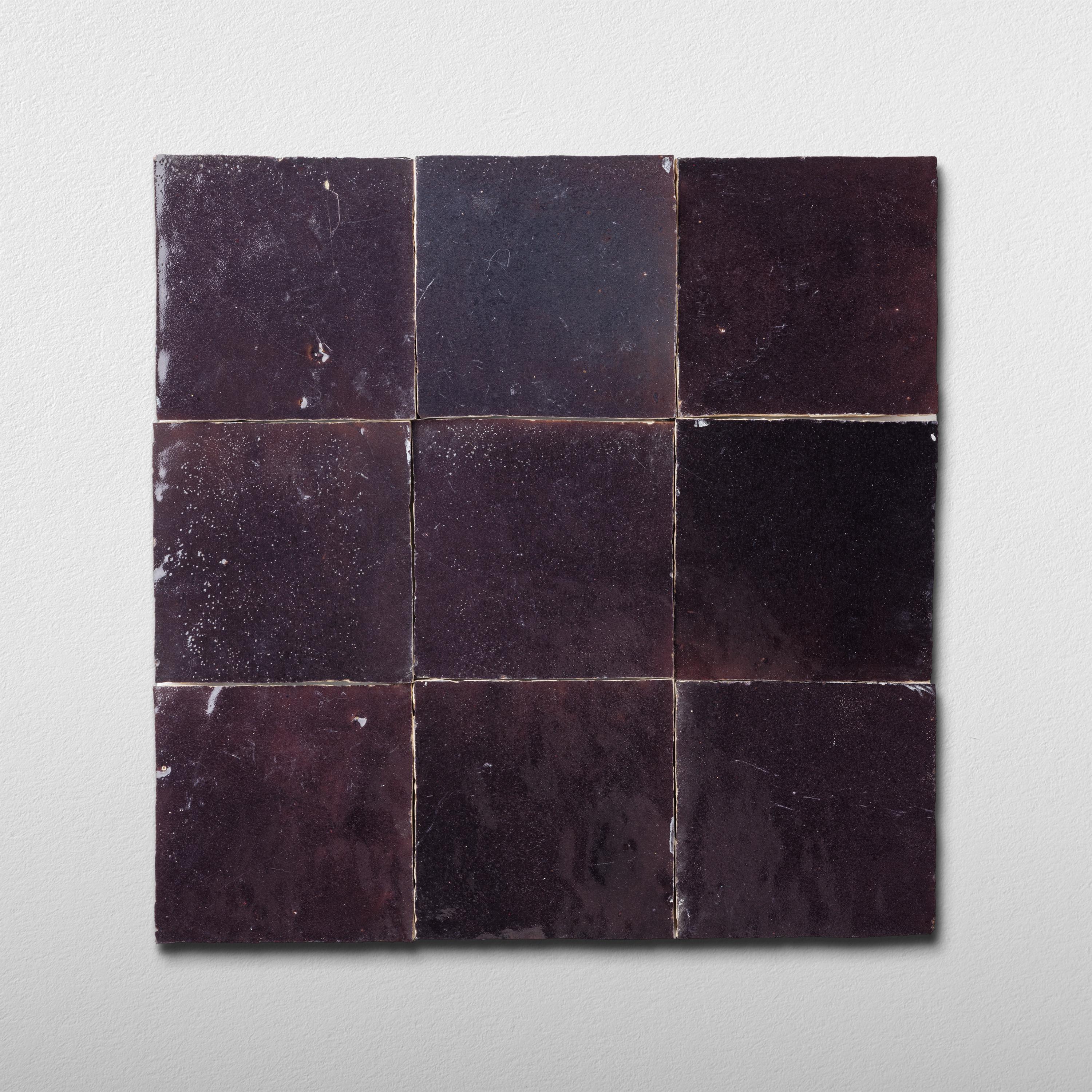 Handmade Moroccan Zellige 4x4 Eggplant Purple Terracotta Tile - Etsy