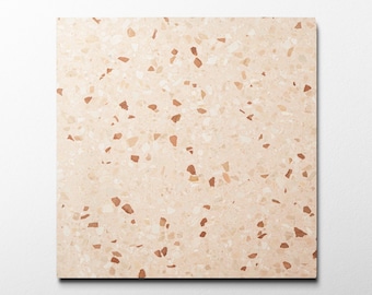 Capri Powder Pink 16x16 Terrazzo Tile (4x4 size sample)