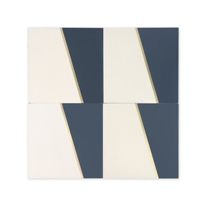 Sail Cement Tile with Brass Inlay - Sample