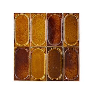 Chocolate Brown Arched 3x6 Handmade Tile (sample)