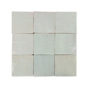 Handmade Moroccan Zellige 4x4 Fern Green Terracotta Tile - Sample