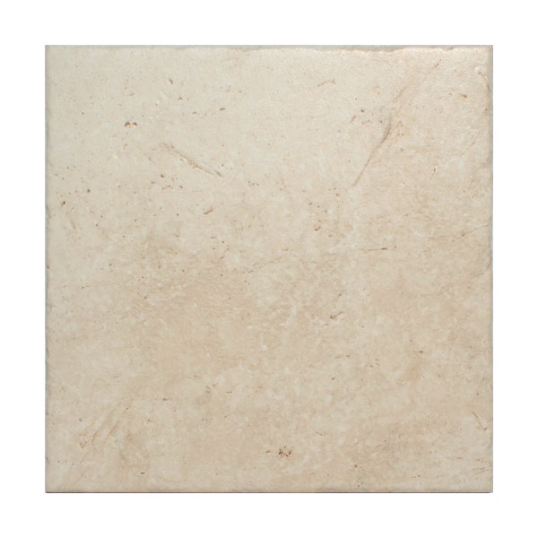 Travertine Tumbled Ivory 18x18 Porcelain Tile (4x4 size sample)