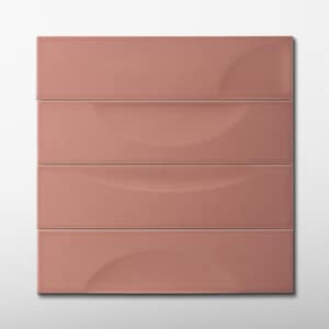 Hoop Wave 2.5x10 Clay Ceramic Tile - Sample