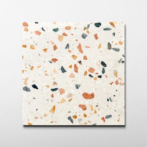 Levanzo Cream 16x16 Terrazzo Tile (4x4 size sample)