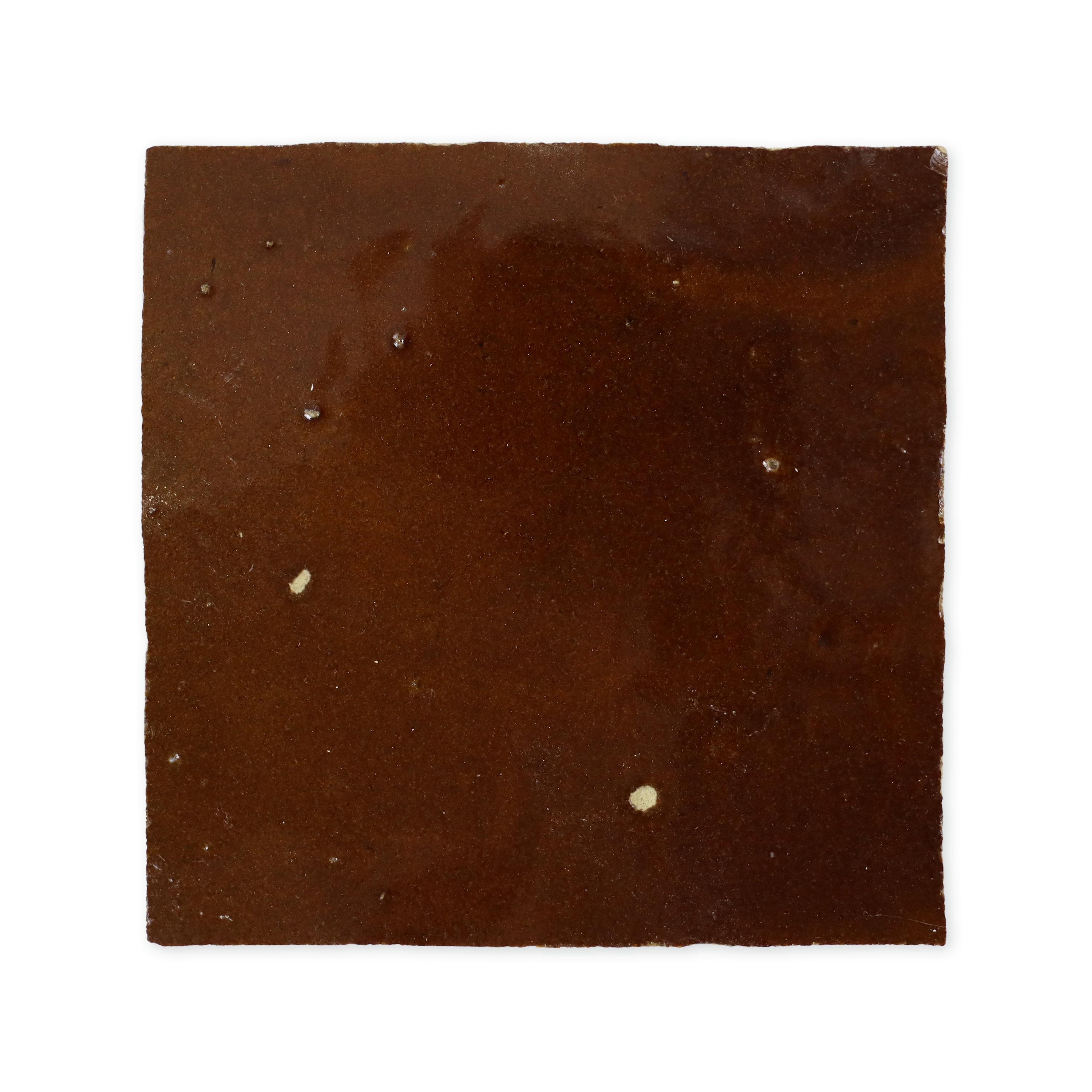 Handmade Moroccan Zellige 4x4 Chocolate Brown Terracotta Tile