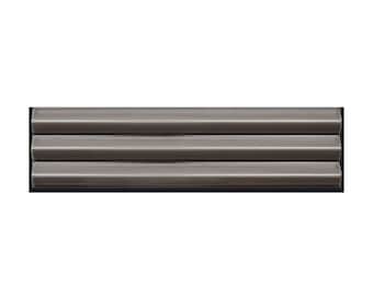 Fluted Abaque Raven Ash Grey 3x12 Subway Tile - Sample (sample size 3x4)