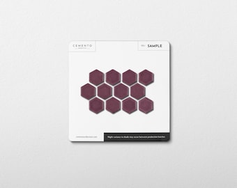 Mellow Mauve 1" Hexagon Matte Porcelain Mosaic Tile - (This is sample size 3x4")