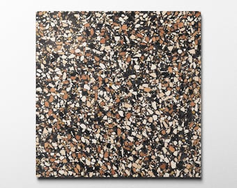 Ponza Black 16x16 Terrazzo Tile (4x4 size sample)