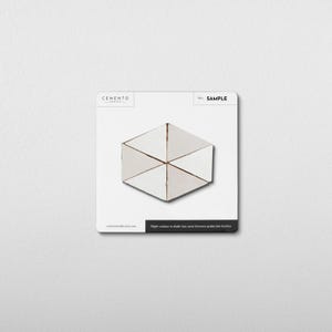 Moroccan Zellige Triangle Mosaic - Sample