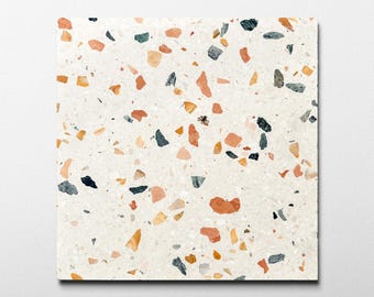 Levanzo Cream 16x16 Terrazzo Tile (4x4 size sample)