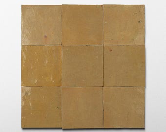 Handmade Moroccan Zellige 4x4 Khaki Terracotta Tile - Sample
