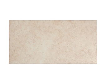 Travertine Tumbled Ivory 12x24 Porcelain Tile (4x4 size sample)