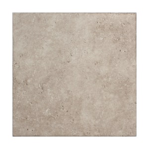 Travertine Tumbled Silver 18x18 Porcelain Tile (4x4 size sample)