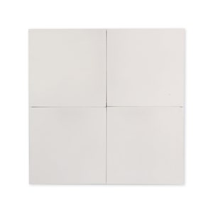 May include: A white square divided into four equal squares by a black line.
