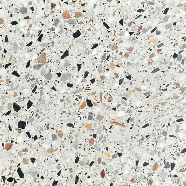 Pepe Nero 16x16 Terrazzo Tile (4x4 size sample)