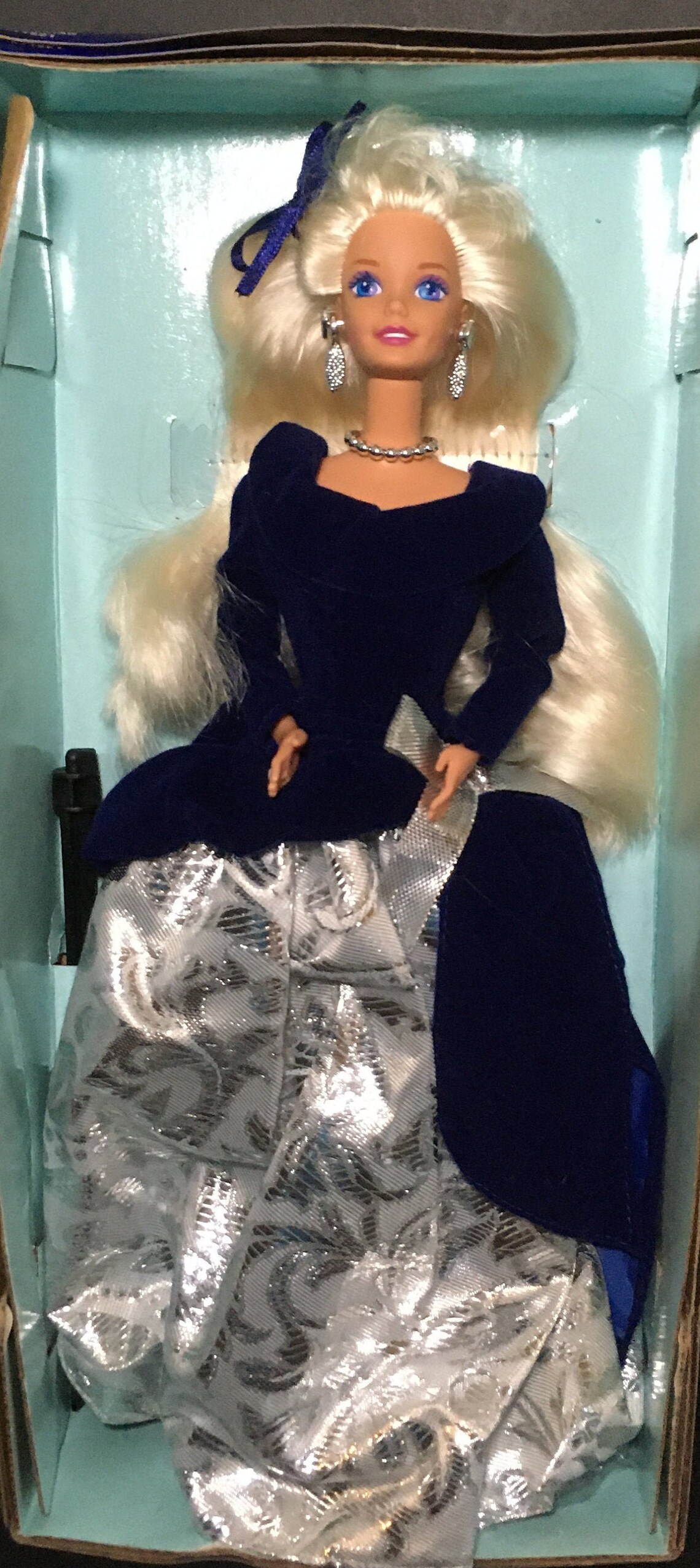 Vintage Winter Velvet Barbie Doll 1995 Avon Exclusive New in Etsy