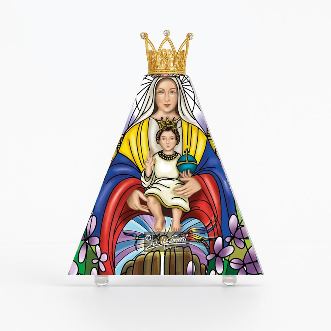 Our Lady of Coromoto 3D Faith Triangle | Exclusive Devotional Art - Etsy